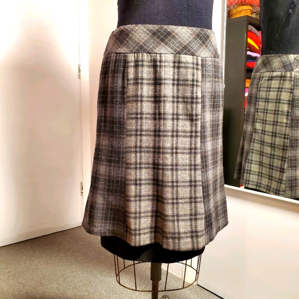 Lined wool blend tulip skirt sz 7/8
